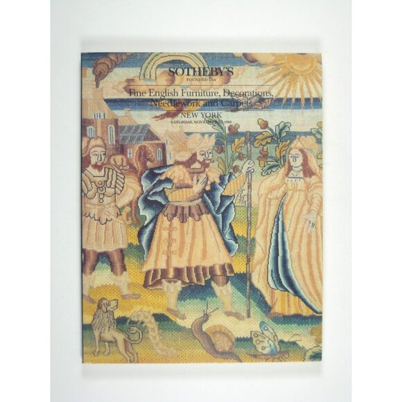 Sothebys Auction Catalog: Fine English Furniture Decorations Needlework Carpets - Picture 1 of 8